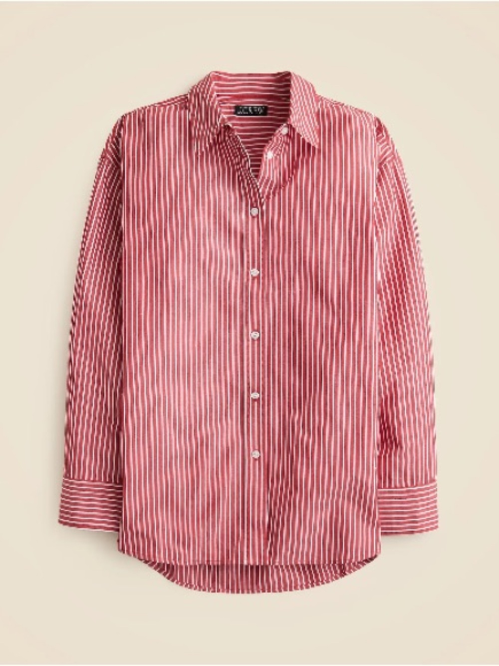 Étienne oversized shirt in striped cotton poplin